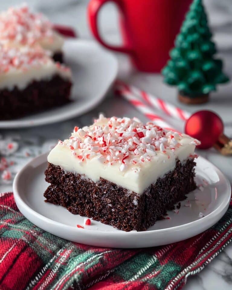 Peppermint Mocha Cake with White Chocolate Frosting Recipe