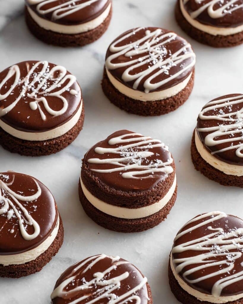 Hostess Cupcake Cookies with Marshmallow Frosting Recipe