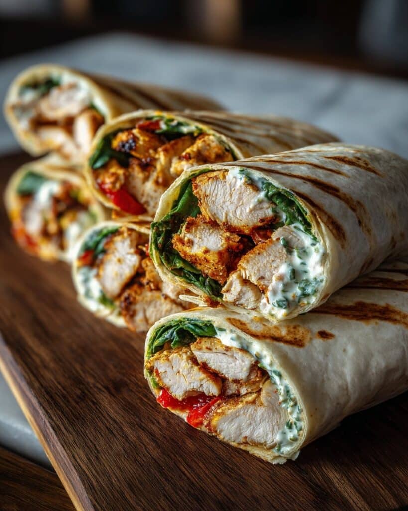 Crispy Air Fryer Chicken & Mozzarella Wraps Recipe