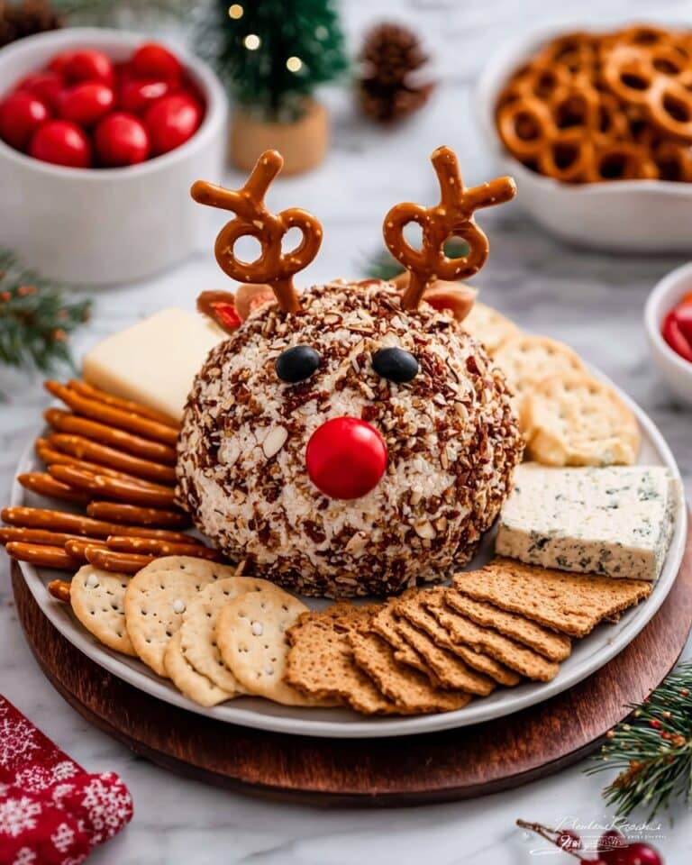 Reindeer Cheese Ball (Perfect Christmas Appetizer) Recipe