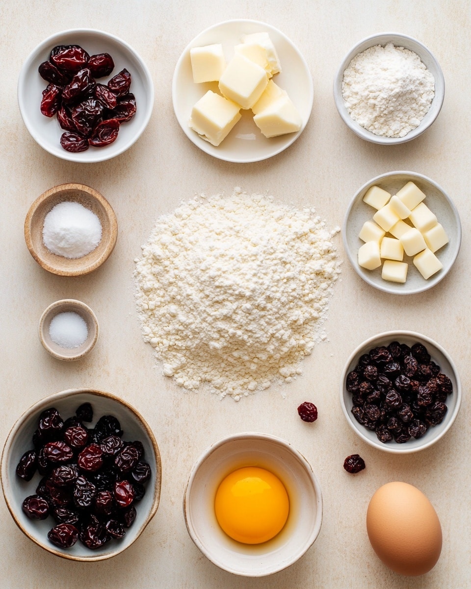 A stack of square dessert bars is arranged on a white cake stand with a scalloped edge, placed on a white marbled surface with a light gray and white striped cloth underneath. Each bar has three visible layers: a thick, light golden cake base with a soft texture, a bright red jelly or jam layer in the middle with small fruit pieces, and a top layer of pale golden dough with a drizzled white icing creating a striped pattern. The bars are piled unevenly, showing the layers and glossy, sticky red fruit filling on several pieces. The background is a simple white tiled wall. Photo taken with an iphone --ar 4:5 --v 7