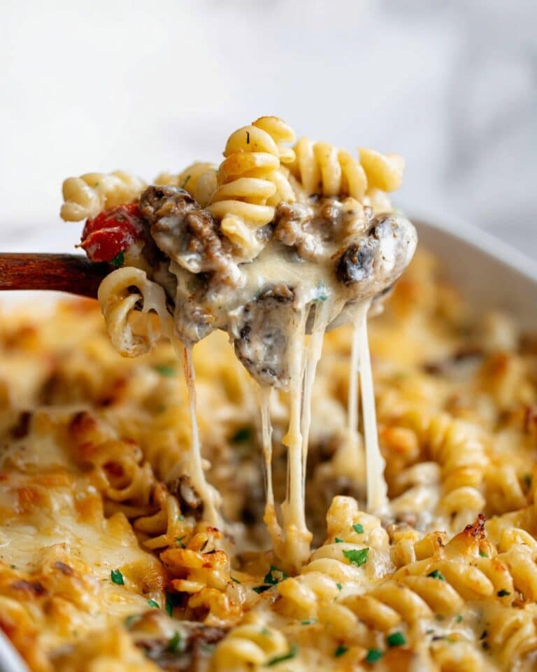 Easy Philly Cheese Steak Casserole Recipe