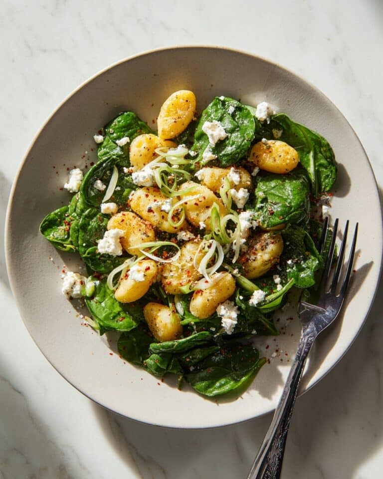 Crispy Gnocchi With Spinach and Feta Recipe