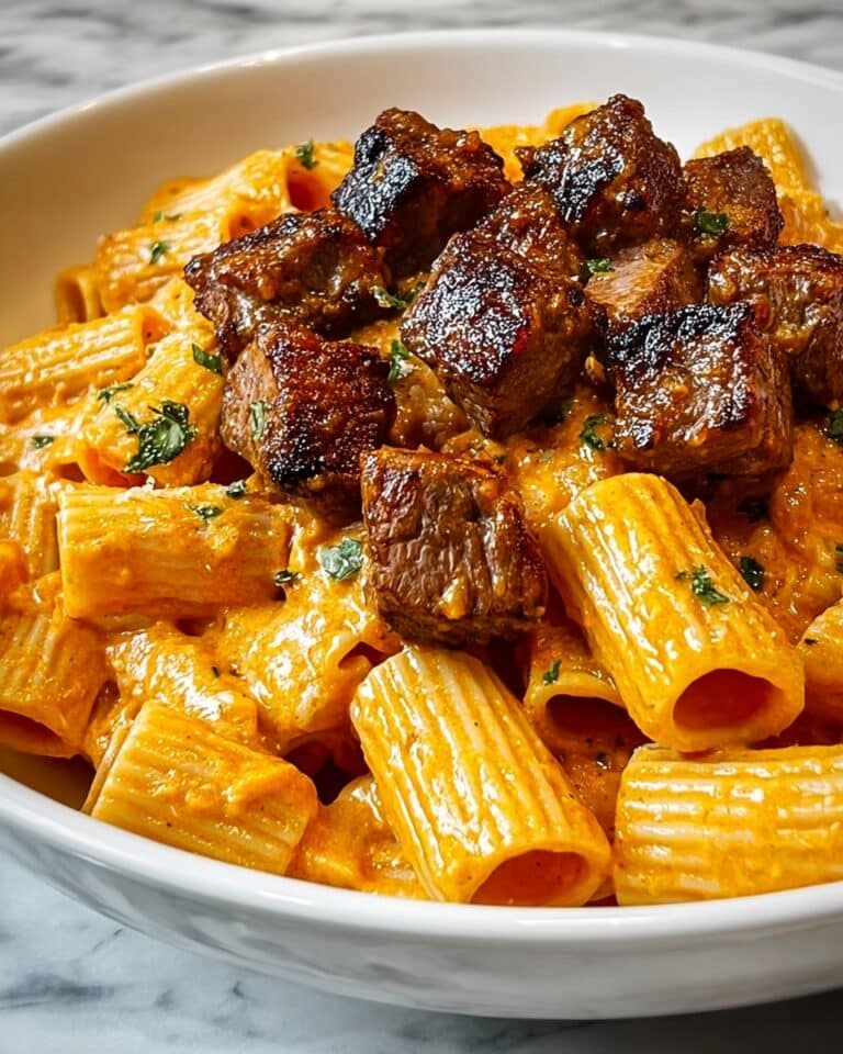 Creamy Cajun Steak Tips with Rigatoni Recipe