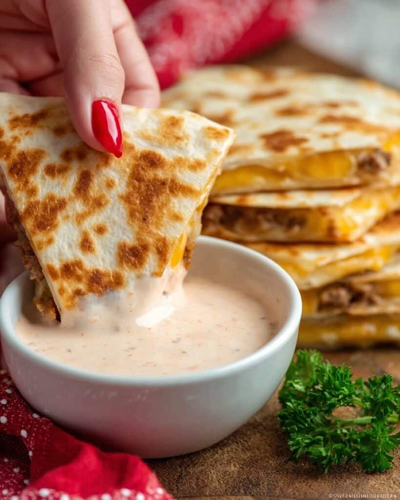 Easy Smashburger Quesadillas with Beef, Cheddar, and Fresh Toppings Recipe