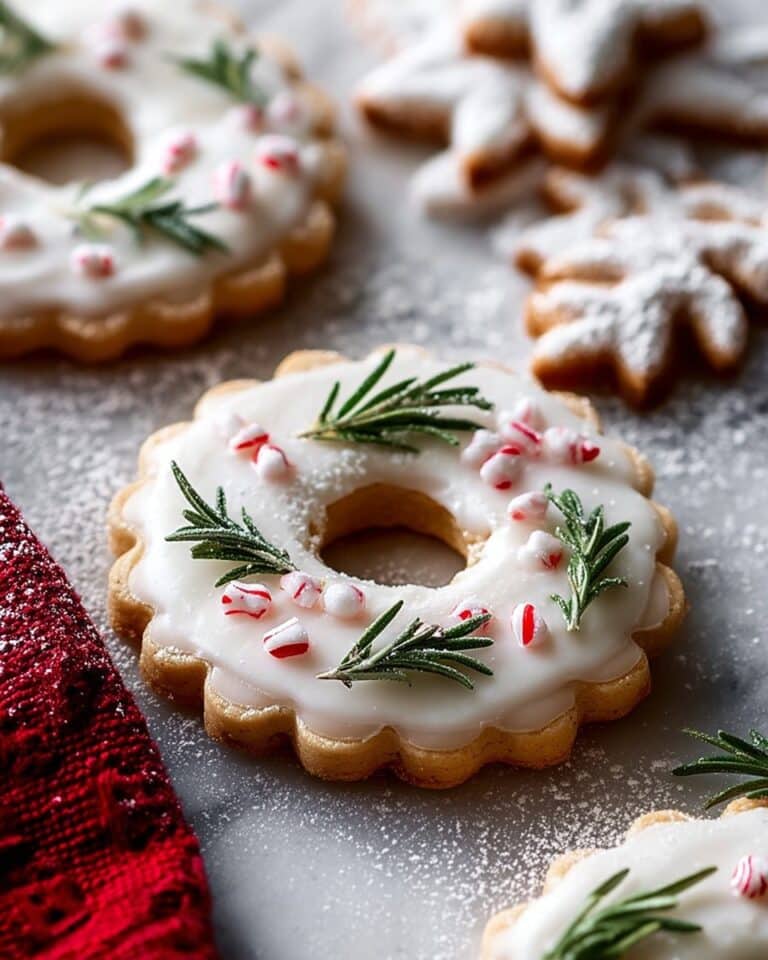Vanilla Ginger Wreath Cookies Recipe
