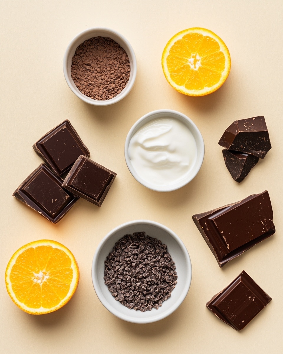 A white plate holds about a dozen round chocolate balls covered in dark brown chocolate sprinkles, stacked in a small pile. One ball in the front is bitten to show a smooth, rich dark chocolate center. Behind the chocolate balls, there are two halves of a bright orange, adding a pop of color. The plate sits on a white marbled surface with a soft beige cloth blurred in the background. Some chocolate sprinkles are scattered around the plate edges. photo taken with an iphone --ar 4:5 --v 7