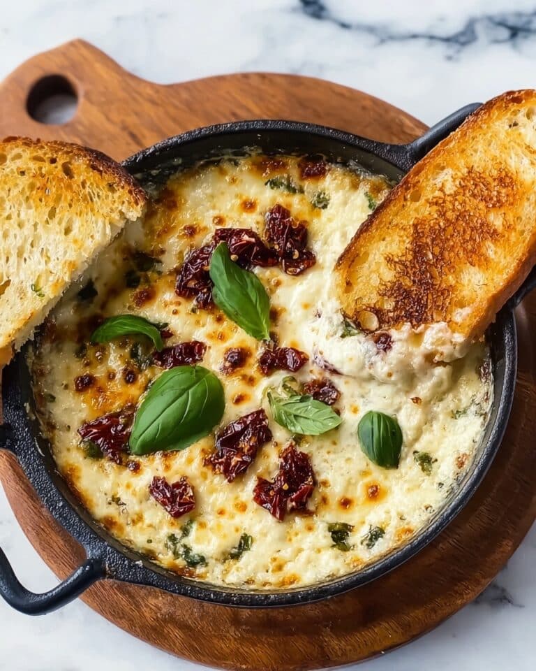 Tuscan Cheese Dip with Sun-Dried Tomatoes Recipe