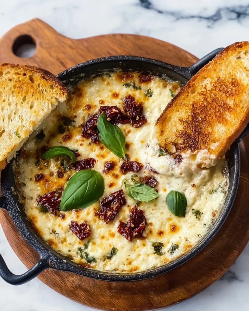 Tuscan Cheese Dip with Sun-Dried Tomatoes Recipe