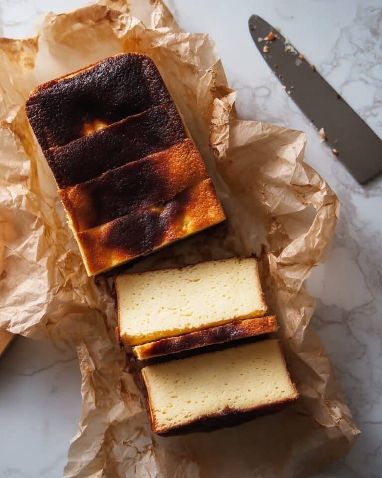 Loaf Pan Basque Cheesecake Recipe