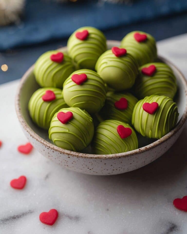 Grinch Oreo Balls with Red Velvet Oreos Recipe
