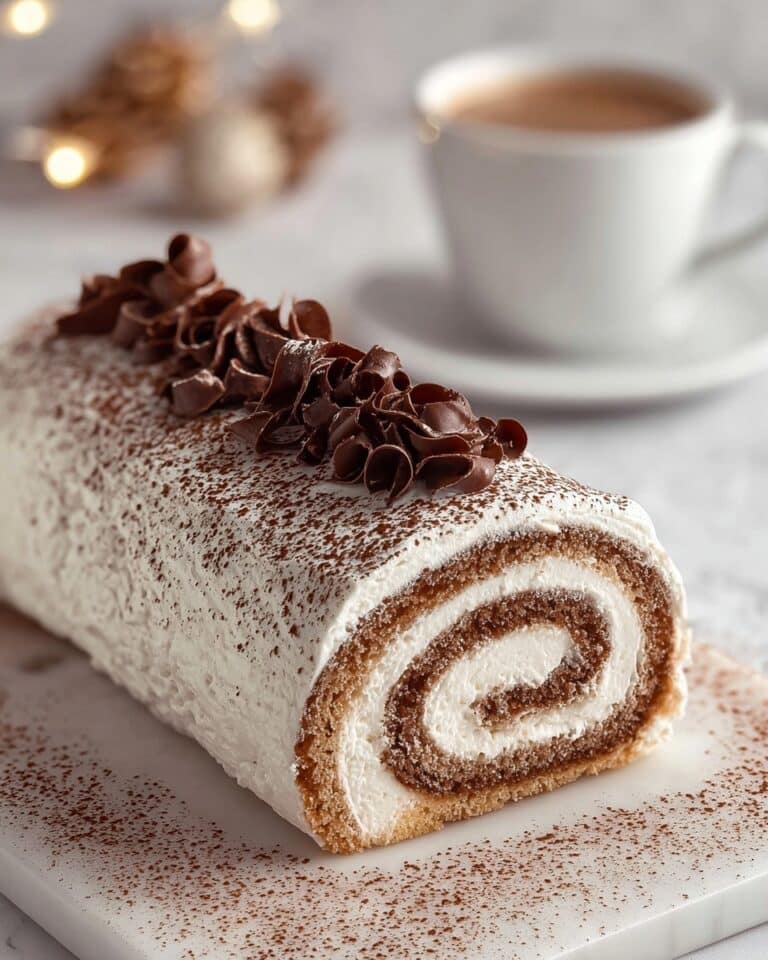 Gourmet Tiramisu Yule Log Cake Recipe
