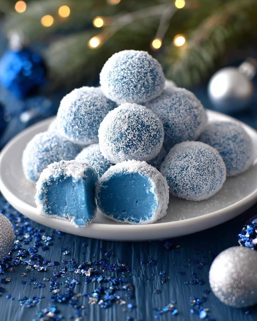 Blue Christmas Truffles Recipe