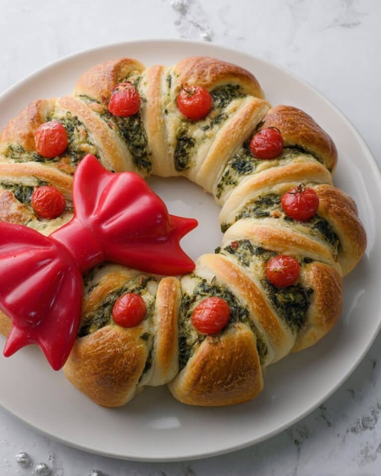 Spinach Dip Crescent Wreath Recipe