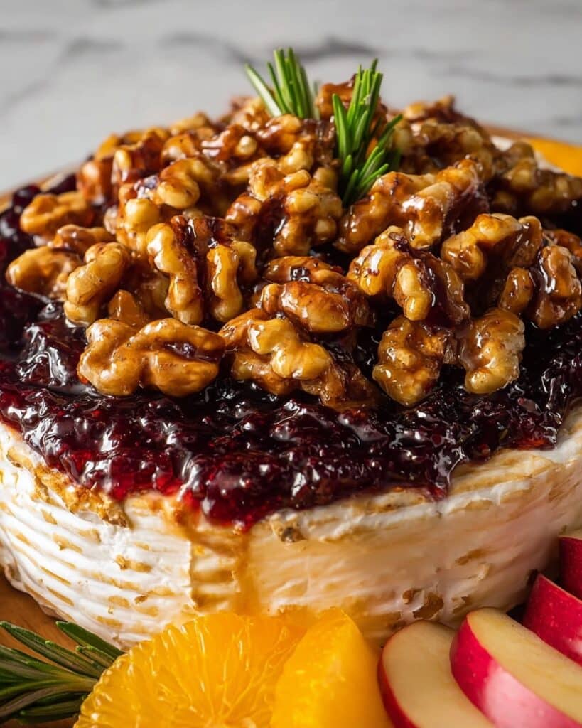 Cranberry Walnut Baked Brie Recipe