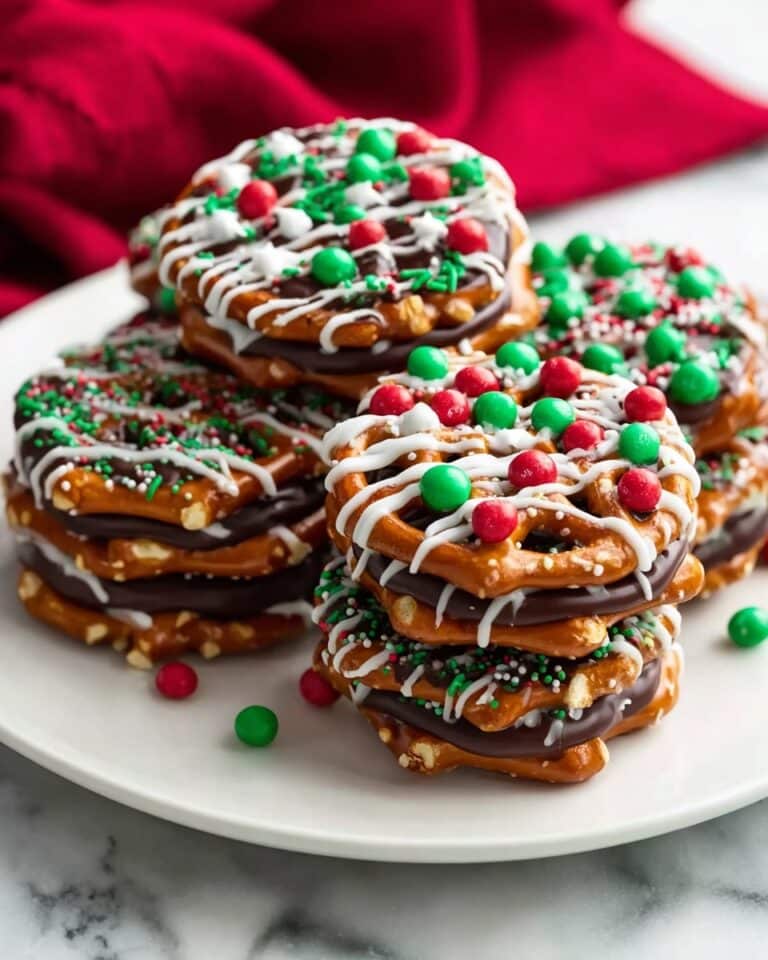 Christmas Caramel Pretzel Bites Recipe