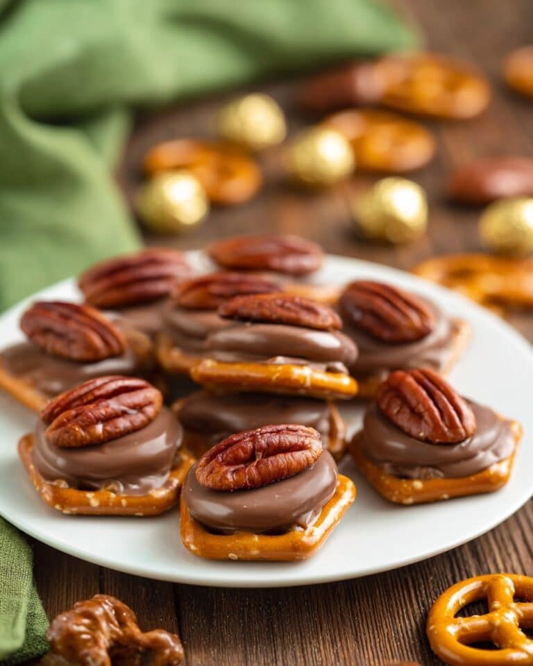 Rolo Pretzels with Pecans Recipe