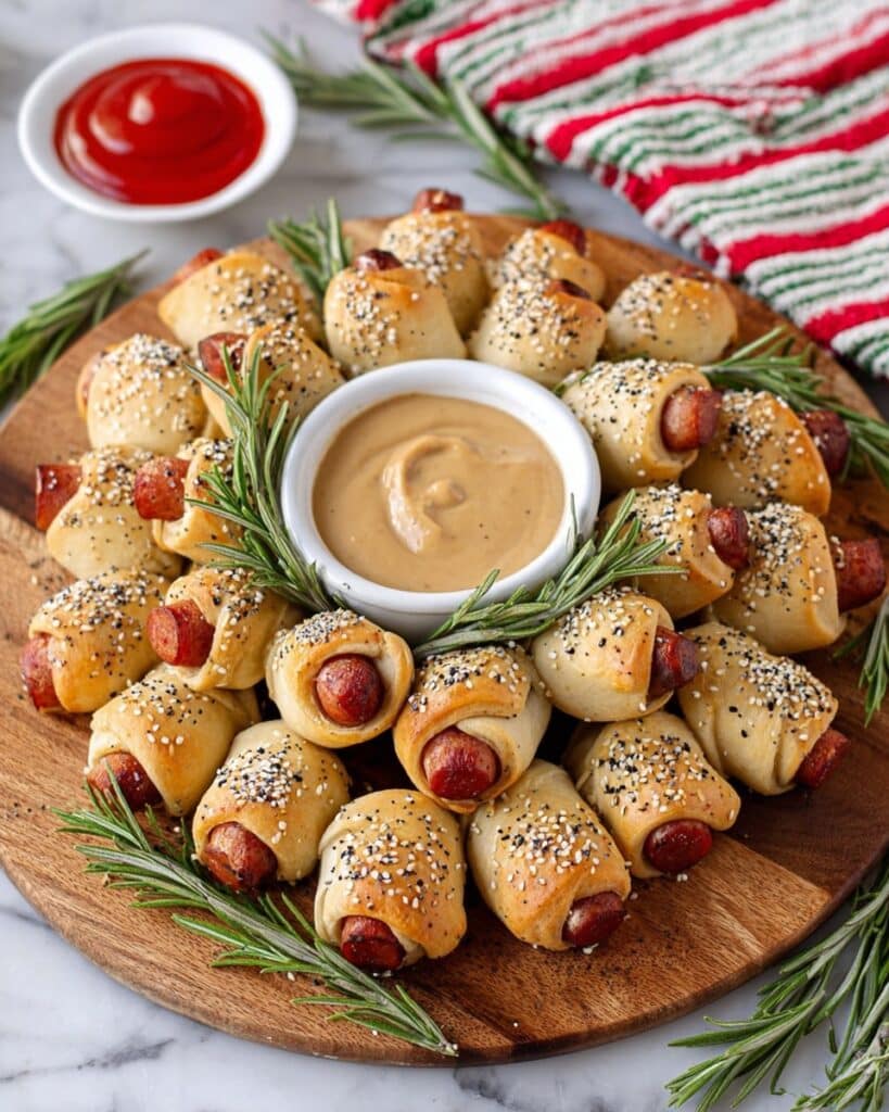 Everything Pigs in a Blanket Wreath Recipe