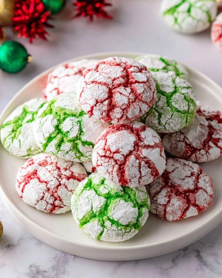 Festive Christmas Crinkle Cookies Recipe