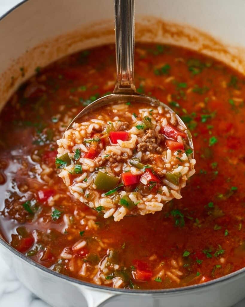 Cozy Stuffed Pepper Soup Recipe