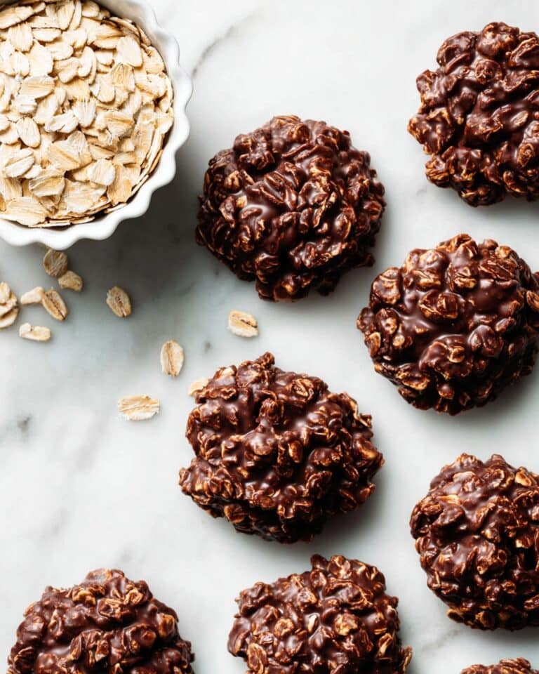 Chocolate Peanut Butter No-Bake Cookies Recipe