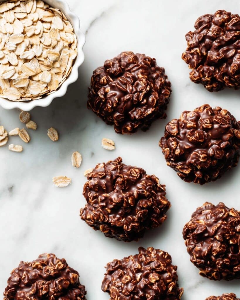Chocolate Peanut Butter No-Bake Cookies Recipe