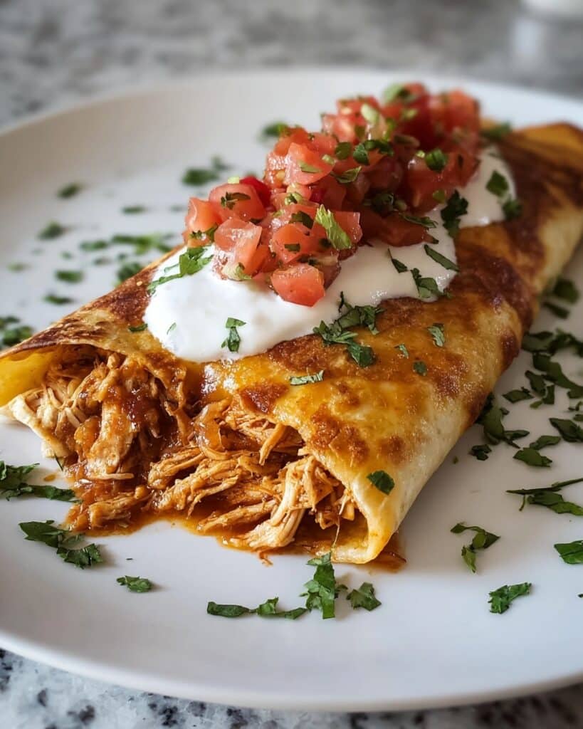 Homemade Chicken Chimichangas That Crunch Perfectly Recipe