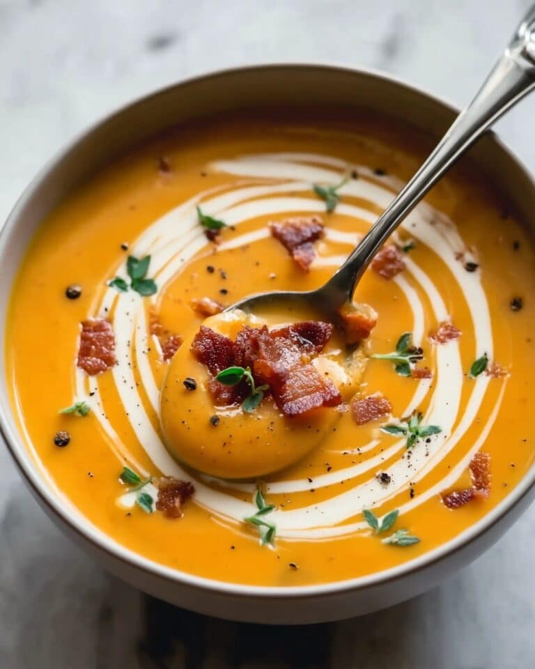 Creamy Carrot Soup with Bacon Recipe