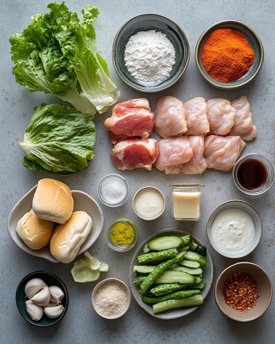 A close-up of a sandwich on a white plate resting on a white marbled surface, showing three main layers: the top golden-brown shiny bun with a slightly glossy texture, a middle layer of crispy fried chicken with a crunchy, rough, brown crust, and a colorful fresh coleslaw with thin orange carrot strips, purple cabbage, green jalapeño slices, and cilantro leaves scattered on top. The bottom layer is a soft, lightly toasted golden bun with a smooth texture, slightly thicker than the top bun, supporting the ingredients above. The background is softly blurred, focusing on the sandwich. photo taken with an iphone --ar 4:5 --v 7
