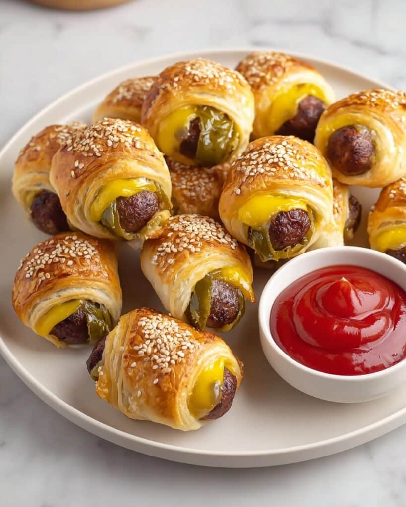 Cheeseburger Pigs in a Blanket Recipe