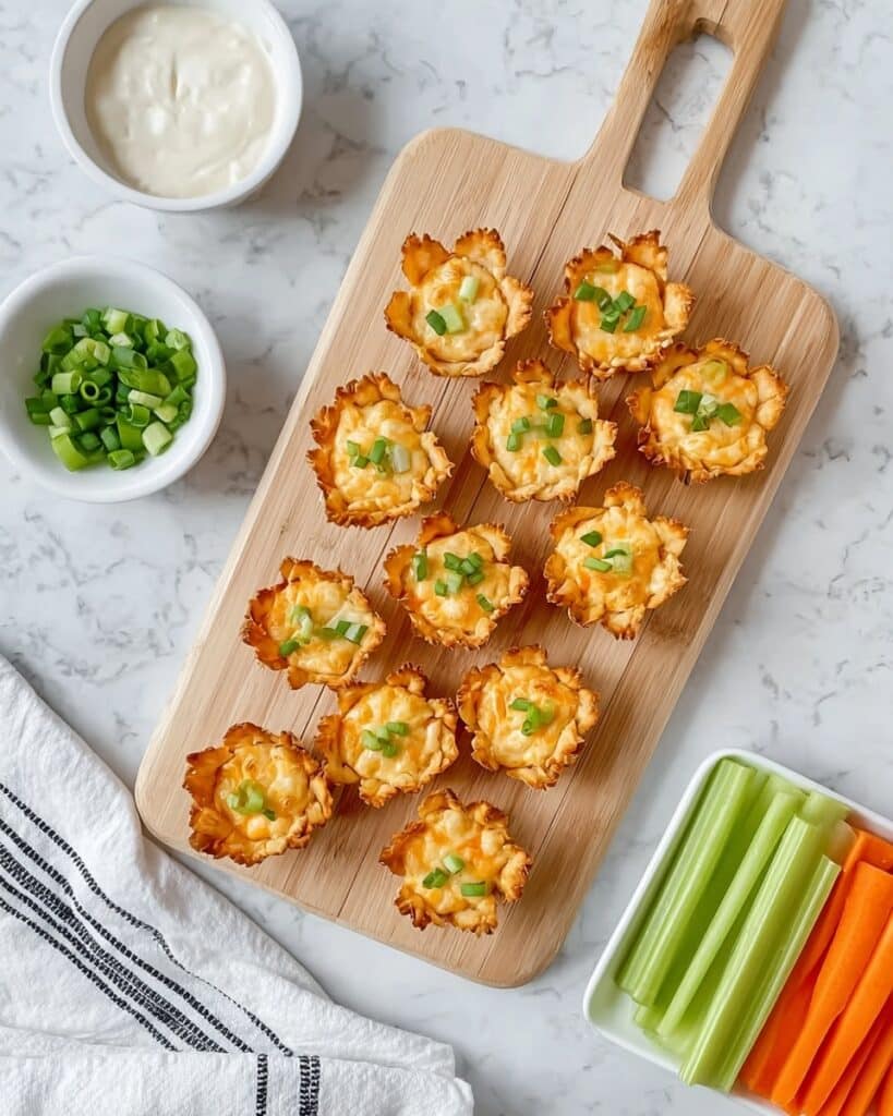 Buffalo Chicken Phyllo Cups Recipe