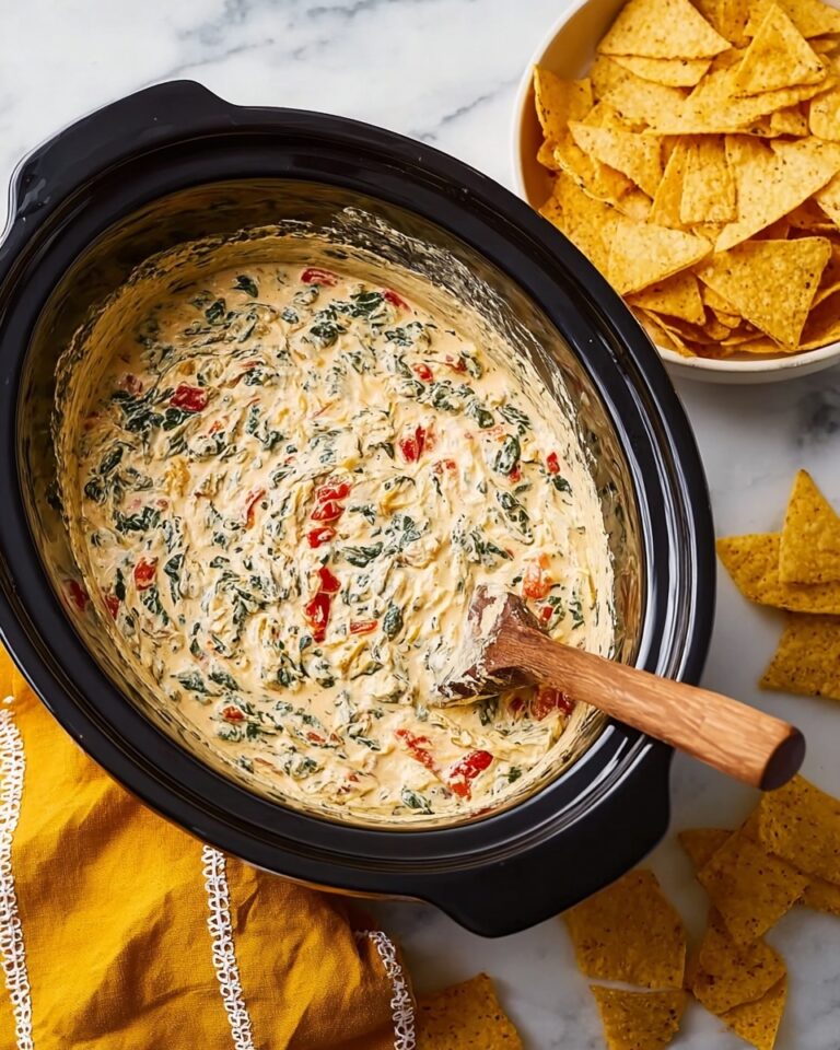 Slow Cooker Spinach Queso Dip Recipe