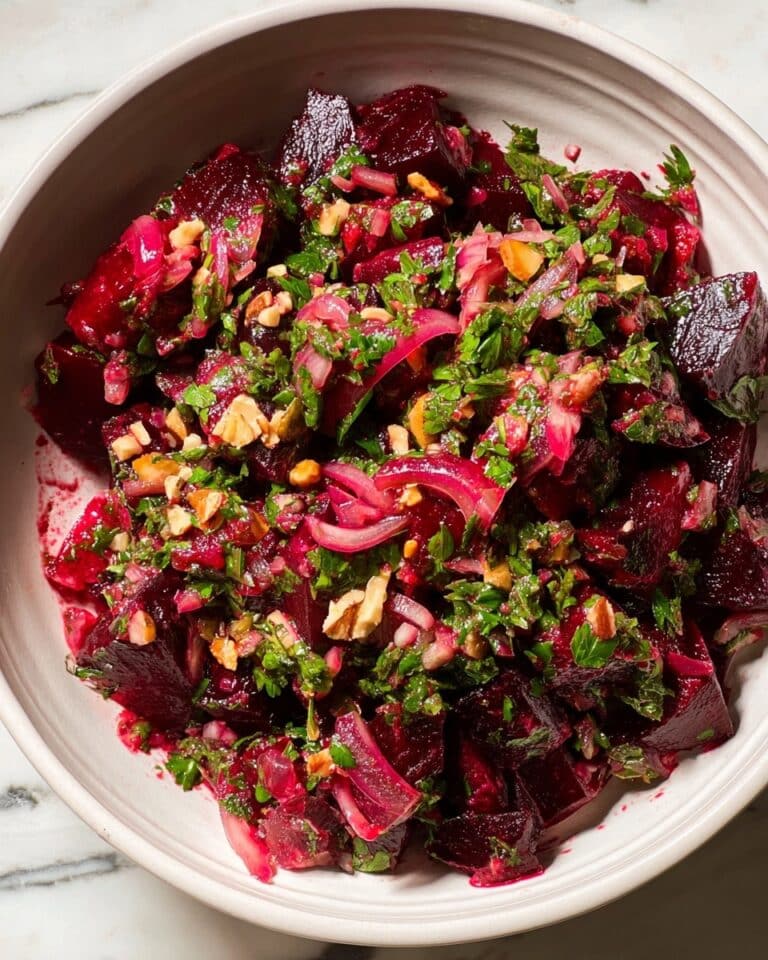 Pickled Beet Salad with Fresh Herbs and Olives Recipe
