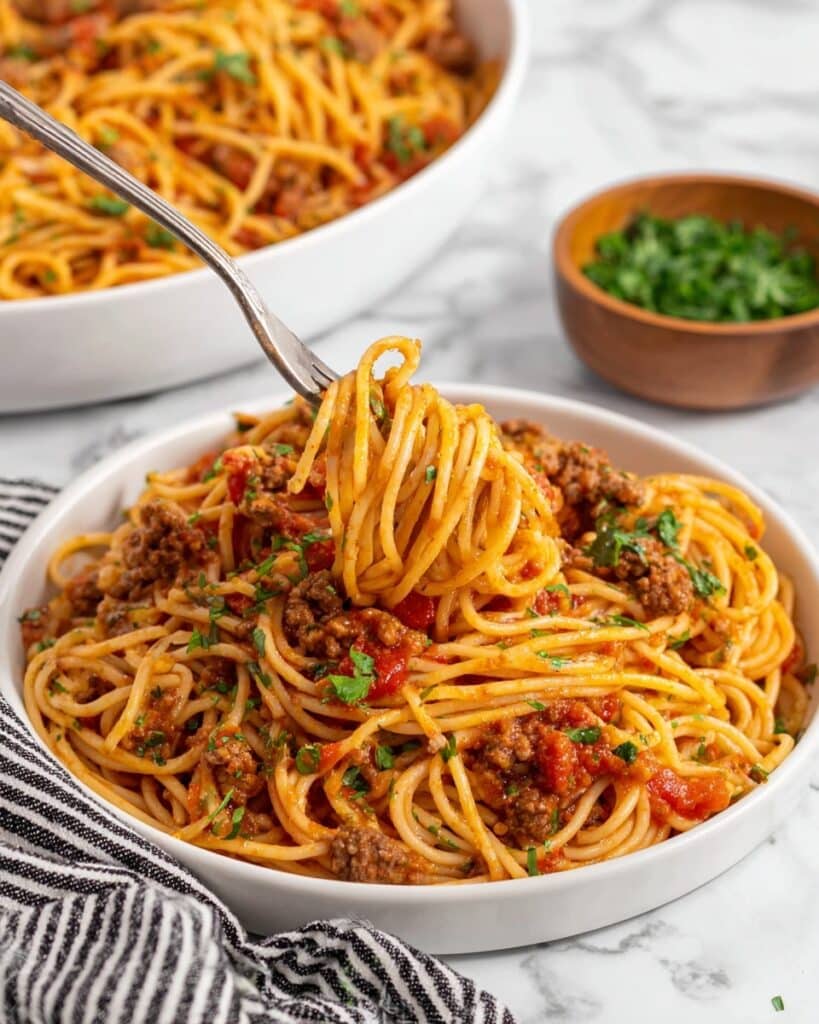 Crockpot Taco Spaghetti Recipe