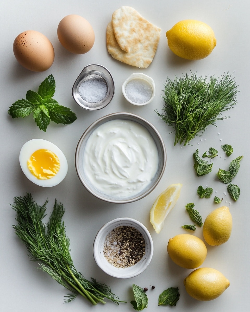 A white speckled bowl holds two poached eggs resting on a creamy white yogurt base mixed with green herbs. The eggs are topped with bright orange chili oil, small green herb pieces, and a hint of ground black pepper. On the side, there are three golden-brown toasted bread slices leaning against the bowl’s edge. The bowl sits on a white marbled surface with scattered green herb leaves around it, creating a fresh and inviting look. Photo taken with an iphone --ar 4:5 --v 7