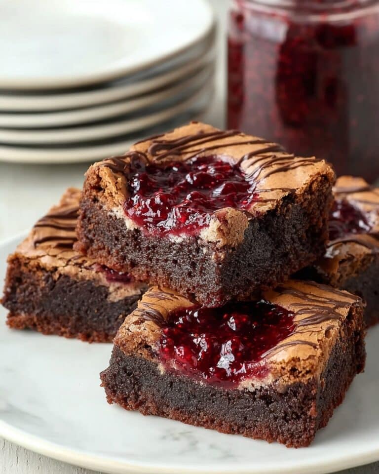 Decadent Raspberry Swirl Brownies Recipe