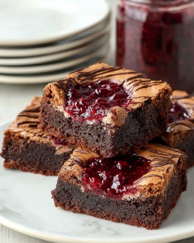 Decadent Raspberry Swirl Brownies Recipe