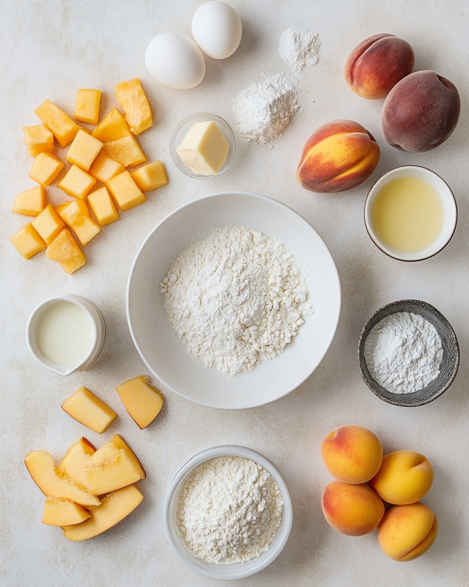 The image shows a close-up view of a muffin with three visible layers: the bottom layer is a light golden muffin base with slight brown spots and tiny air bubbles, the middle layer contains small orange fruit pieces embedded inside, and the top layer is a crumbly, light beige streusel topping with uneven granules sitting on the muffin. The muffin is wrapped in a crinkled, translucent liner revealing the texture and color of the baked muffin inside. The muffin is placed on a white plate that rests on a white marbled surface, and milk bottles can be seen softly blurred in the background. Photo taken with an iphone --ar 4:5 --v 7