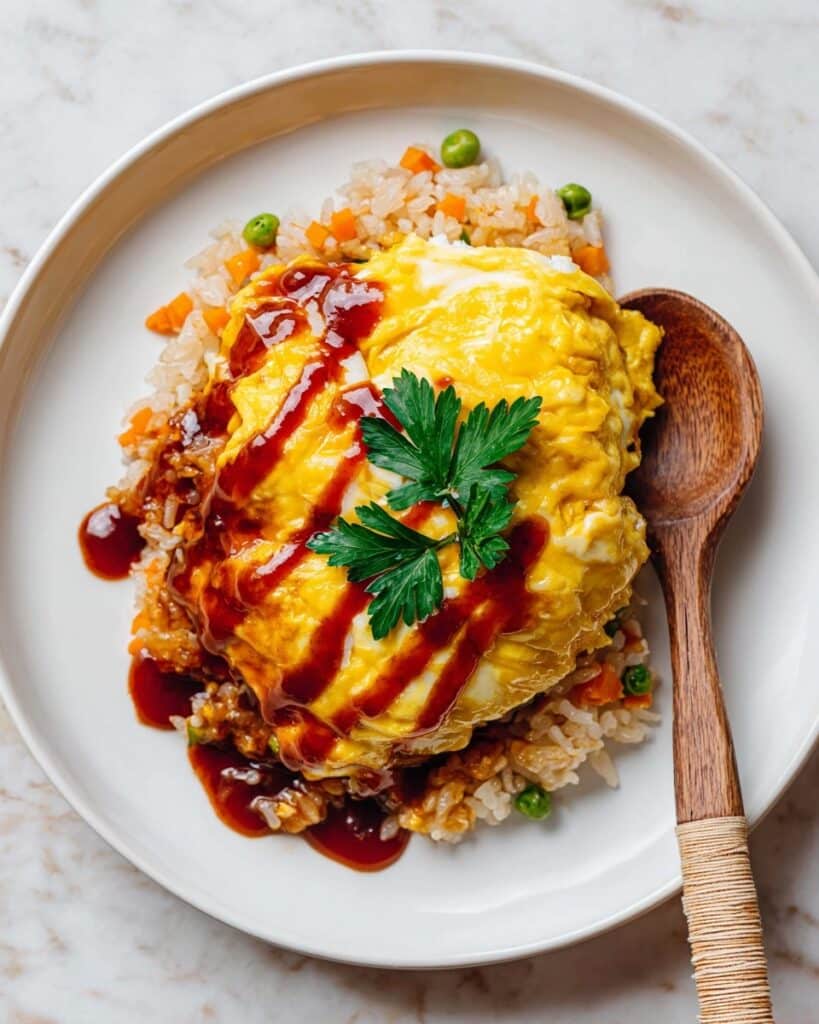 Omurice (Japanese Omelette-Topped Fried Rice) Recipe