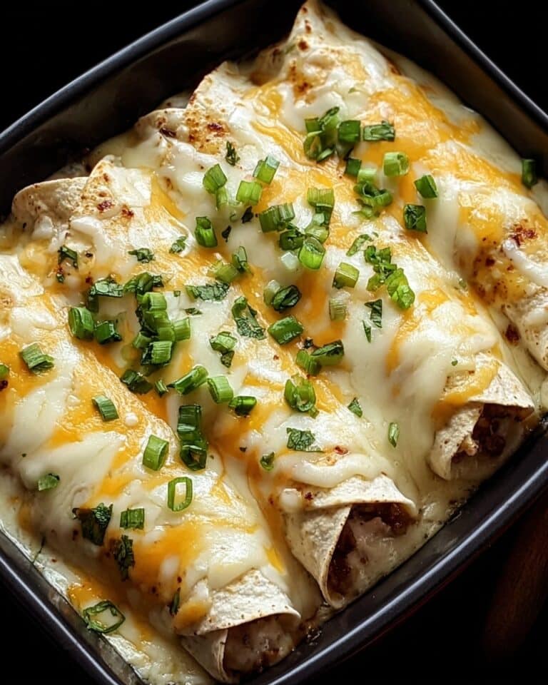 Jalapeño Popper Cheesy Chicken Enchiladas with Creamy Sauce Recipe