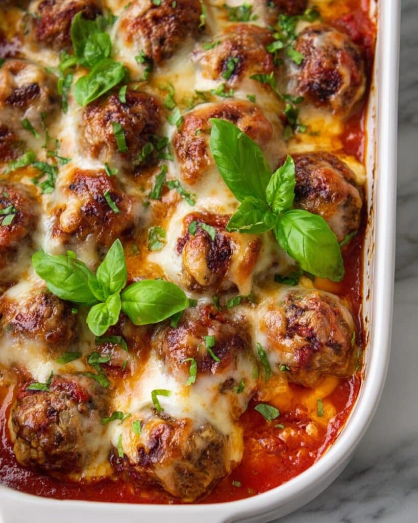Cheesy Meatballs in Marinara Sauce Recipe