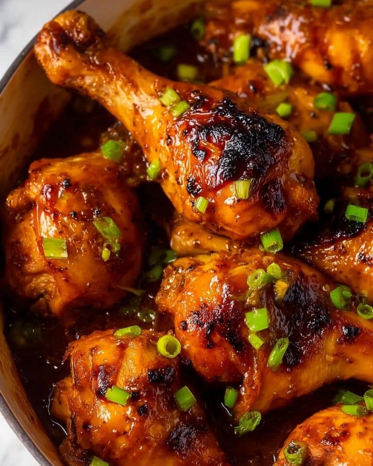 Slow Cooker Chicken Drumsticks with Peach BBQ Sauce Recipe