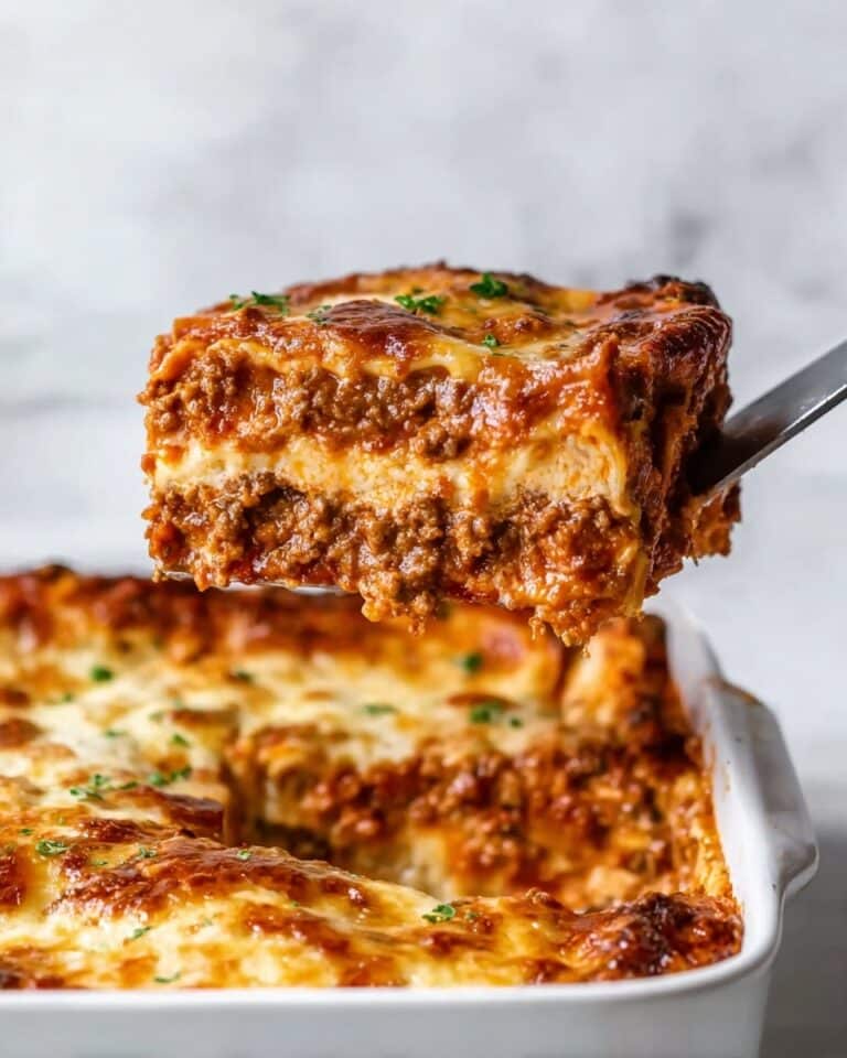 Cheesy Stuffed Cabbage Bake Recipe