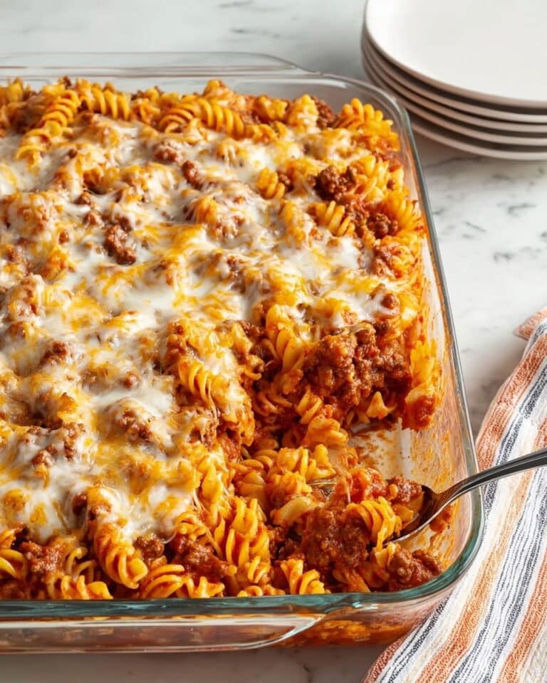 Creamy Ground Beef Noodle Bake Recipe