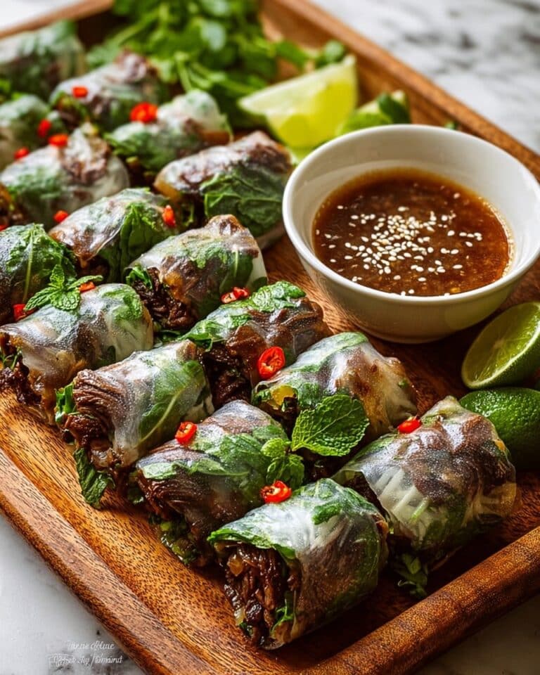 Thai Basil Beef Rolls Recipe