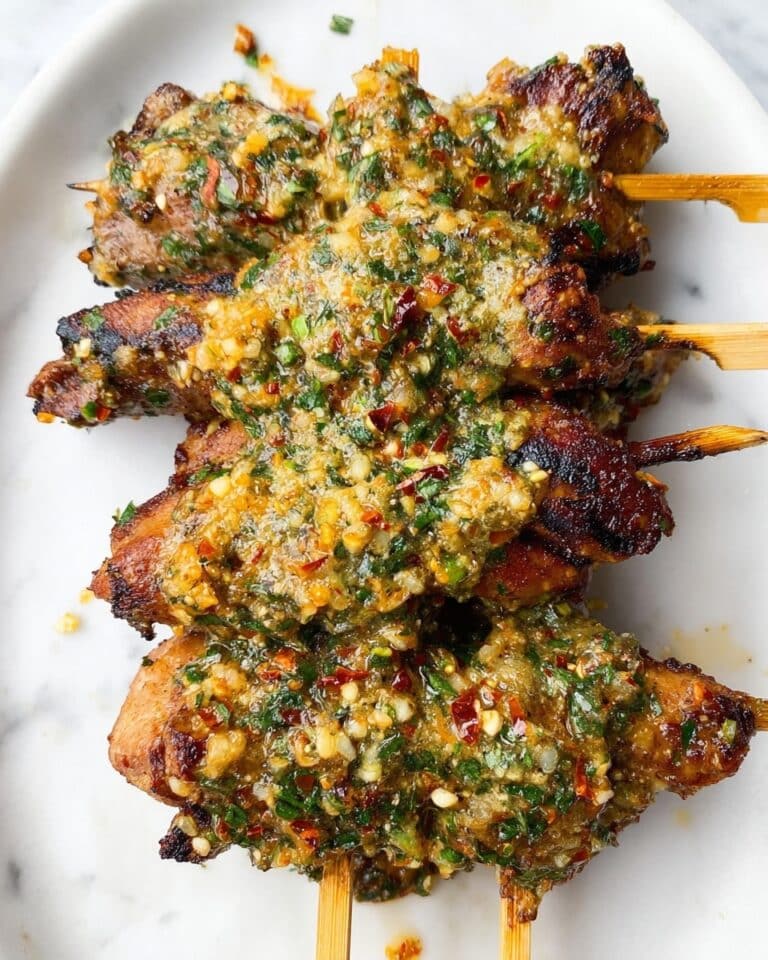 Garlic Parmesan Chicken Skewers Recipe