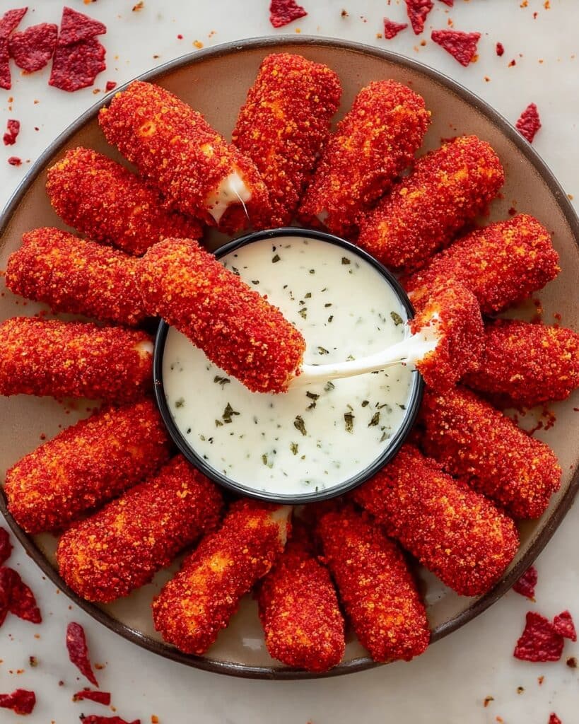 Hot Cheeto Mozzarella Sticks Recipe