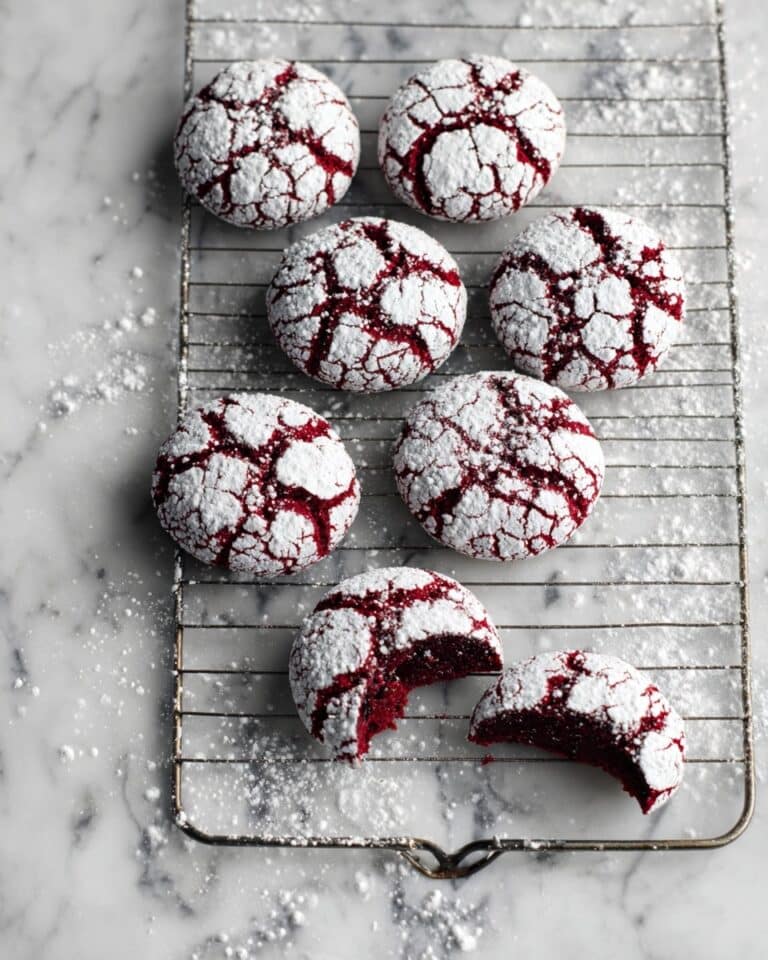 Red Velvet Crinkle Cookies Recipe