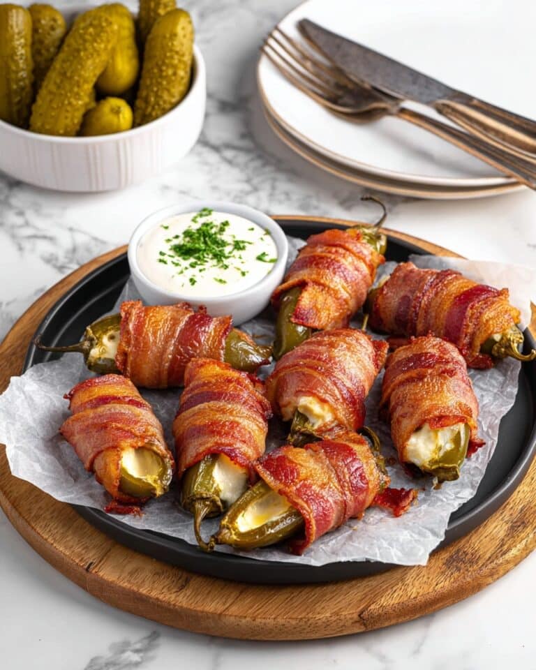 Bacon Wrapped Pickles with Cream Cheese Recipe