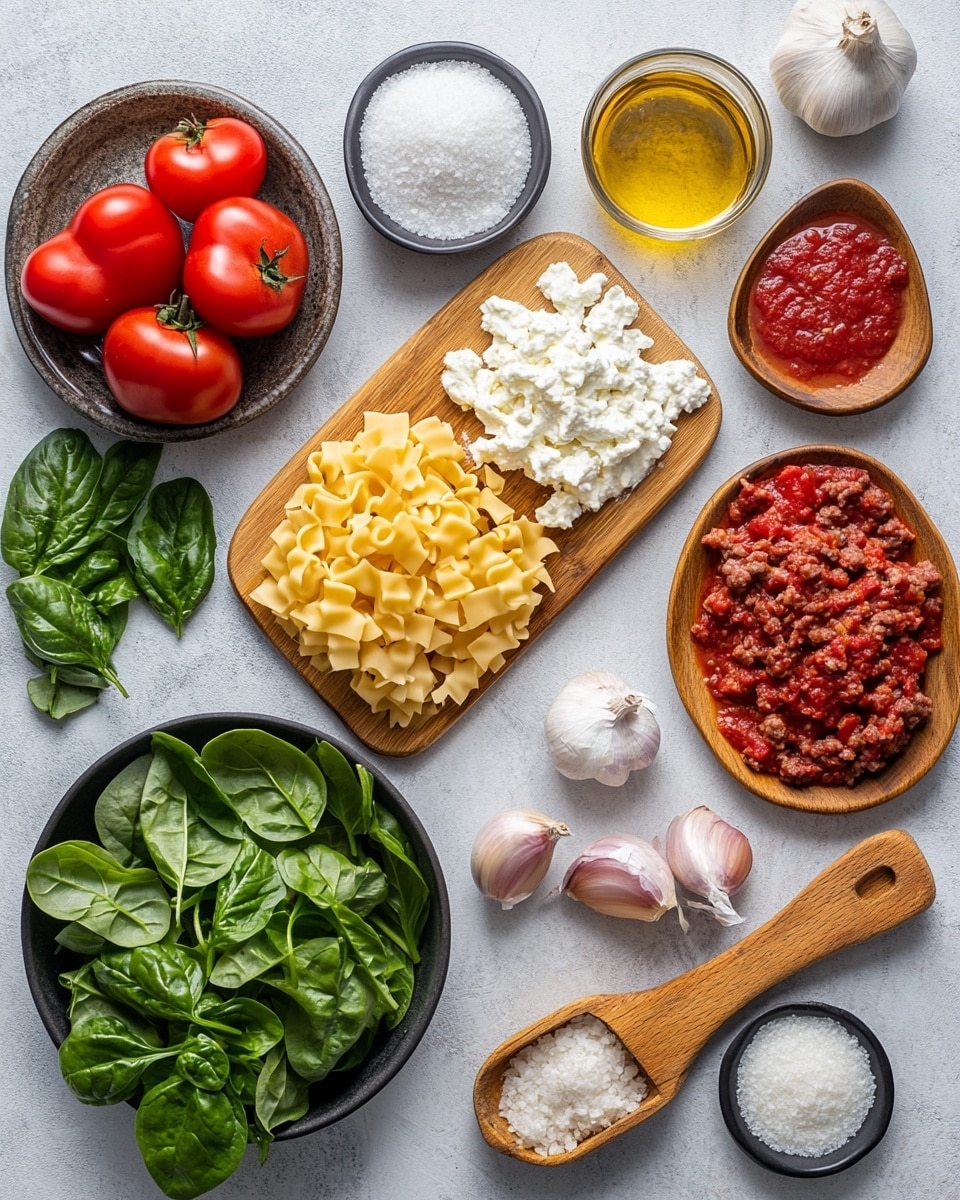 A white bowl filled with thick lasagna soup, showing layers of rich red tomato broth mixed with melted cheese and small bits of cooked meat. There are wavy lasagna noodles submerged in the soup, light golden-yellow in color with soft texture. A silver spoon holds a piece of lasagna noodle covered in both creamy cheese and chunky tomato meat sauce, raised above the bowl. At the back of the bowl, two fresh green basil leaves rest on the soup surface, adding a touch of color contrast. The bowl is placed on a white marbled surface. Photo taken with an iphone --ar 4:5 --v 7